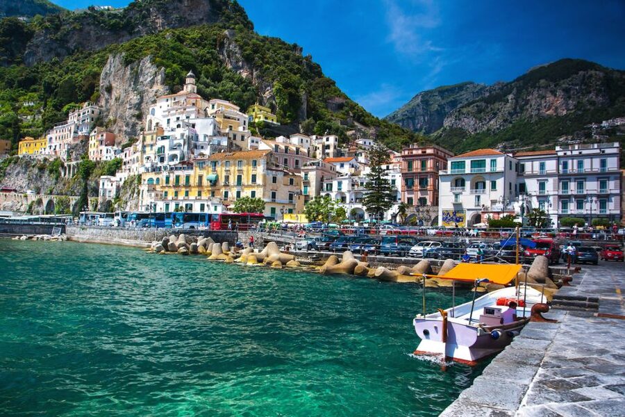 From Praiano: Amalfi Coast Guided Private Cruise with Drinks - Amalfi and Atrani from the sea