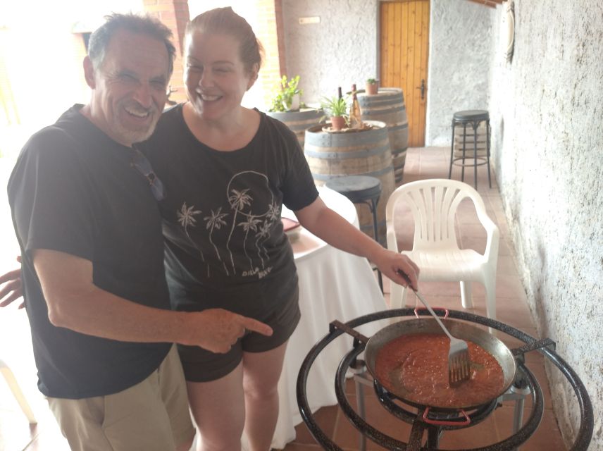 From Sitges: Paella Masterclass, Bike Ride and Winery Visit - Inside a family winery with nine generations of cava