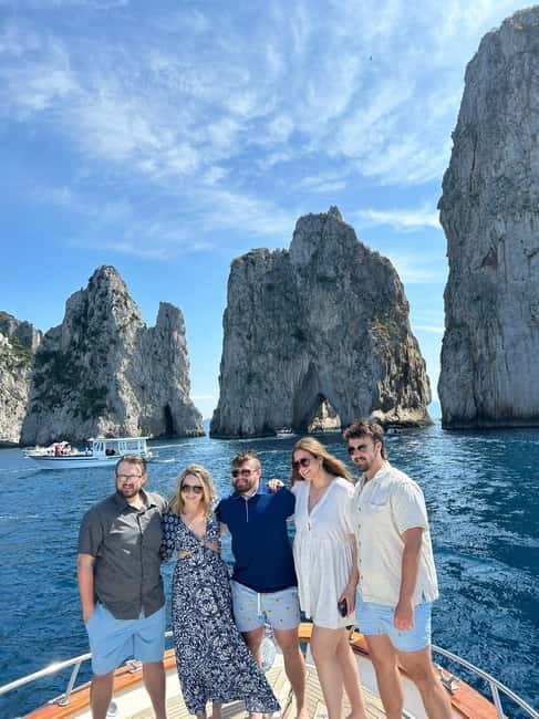From Sorrento: Full-Day Boat Tour to Capri with Drinks - Three hours to explore Capri on your own