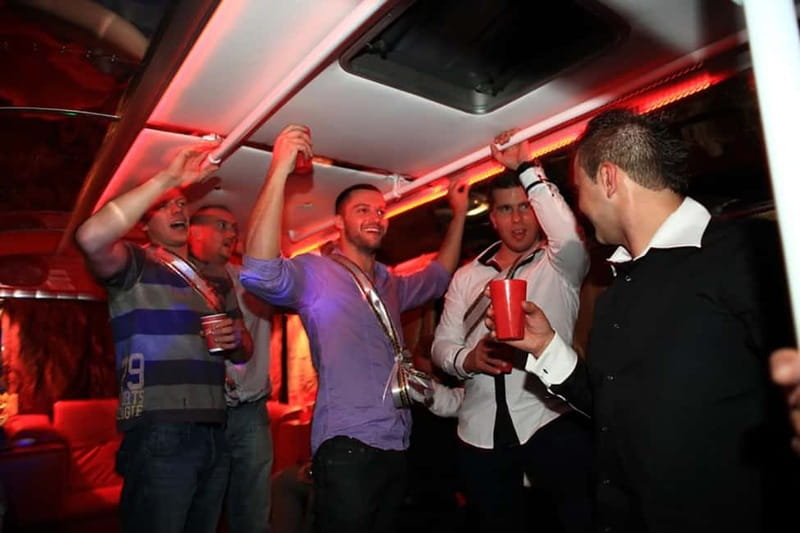 Gdańsk: 1-Hour Private Party Bus with Vodka Package - A private nightclub on wheels for one hour
