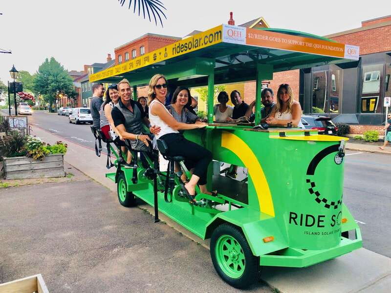 Halifax: Solar Waterfront Food/Drink Party Bike Experience - A Solar-Powered Ride With a Party-Bike Feel