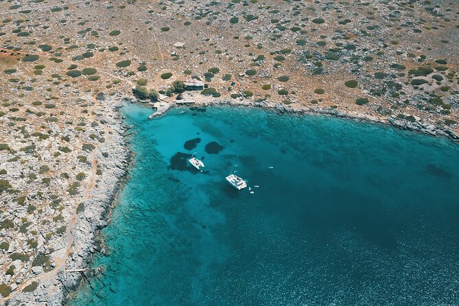 Heraklion: Dia Island Catamaran Cruise with Water Toys - Dia Bay is about water, not walking ashore