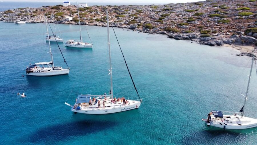 Heraklion: Sailboat Cruise to Dia Island with Drinks & Lunch - Lunch, fruit, wine, and a practical break