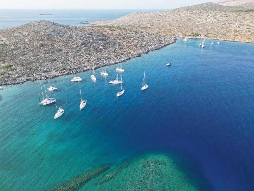 Heraklion: Sailing Cruise to Dia Island with Drinks and Meal - Dia Island, clear water, and uninhabited scenery