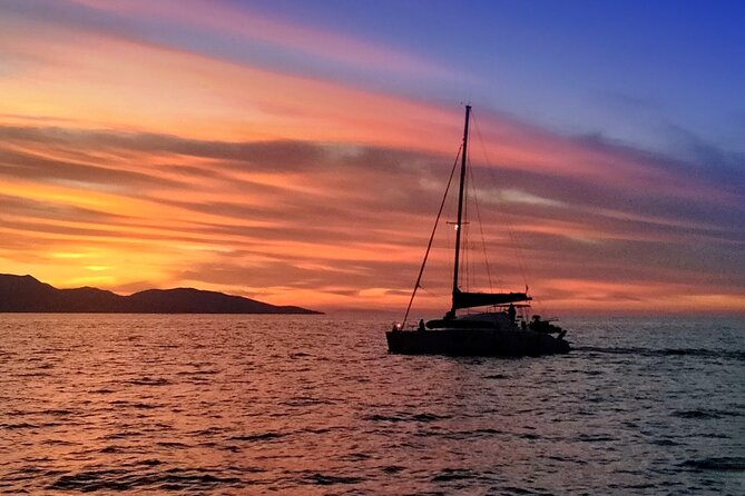 Hersonissos: Luxury Sunset Catamaran Cruise Sushi & Open Bar - Key points at a glance