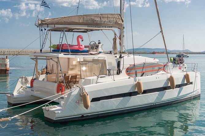 Hersonissos: Luxury Sunset Catamaran Cruise Sushi & Open Bar - Setting out from Hersonissos for an evening at sea