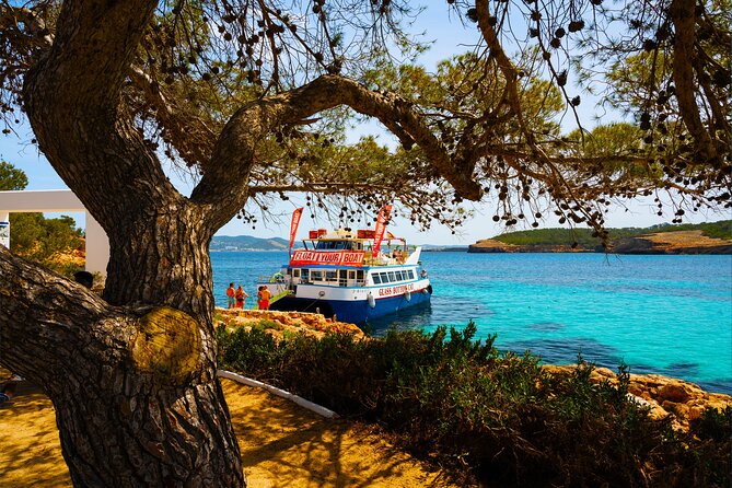 Ibiza Beach Hopping Cruise with Paddleboards, Drinks and Food 6h - Cala Comte and Cala Bassa: beautiful beaches, busy sand