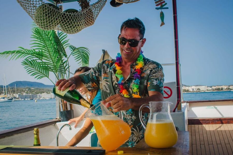 Ibiza by Sea: Coves, Caves, Water Sports & Open Bar - Cala Comte for swimming and water sports