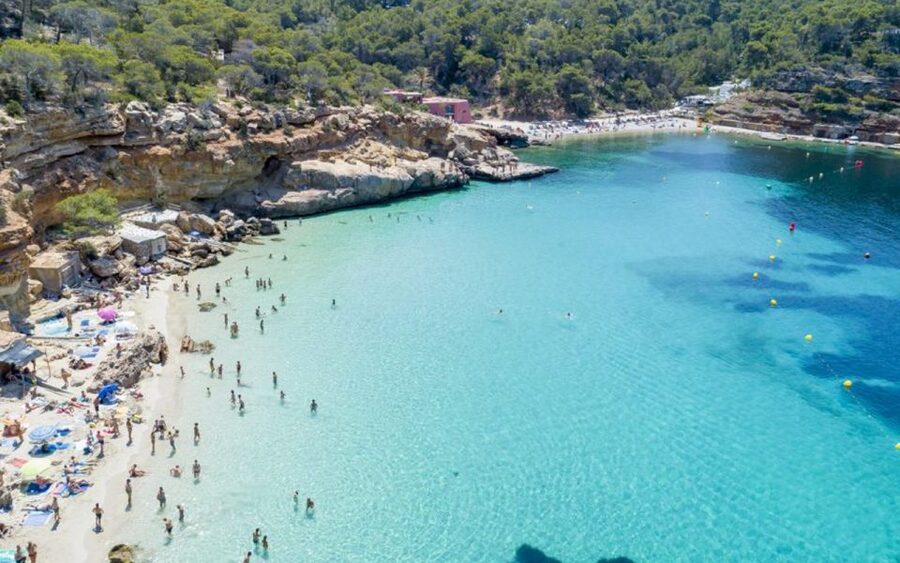 Ibiza: Cala Salada & North Cruise with Drinks & Snorkeling - The one-hour swim stop at Ses Balandres