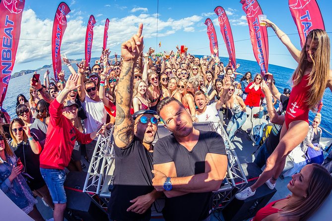 Ibiza Ocean Club Boat Party with 3 Hours Premium Drinks and DJ - DJs, dancers, and the upper deck