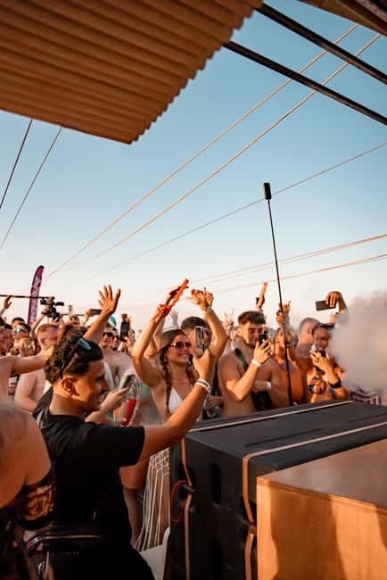 Ibiza: Party Boat w/ Drinks, Live Performances, DJ & Dancers - DJs, sax, percussion, and Pukka Up dancers