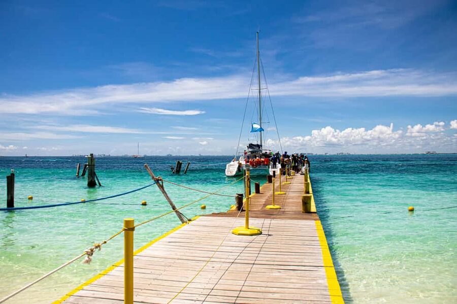Isla Mujeres: Catamaran Ride with Open Bar, Snorkeling, and Lunch - A 30-minute snorkeling stop in clear Caribbean water