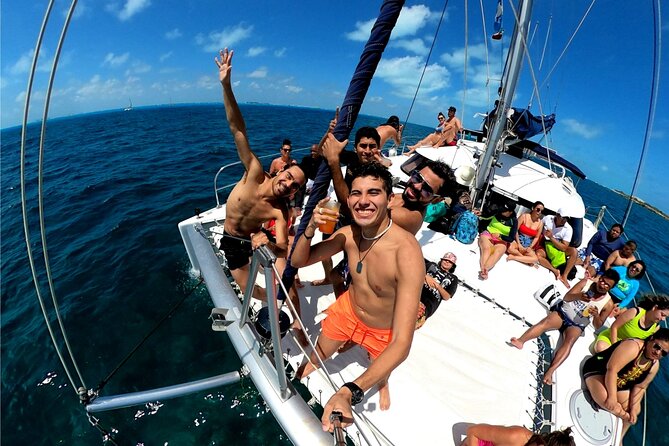 Isla Mujeres Catamaran + Snorkel + Open Bar on board + Buffet - Snorkeling in Open Water, Not a Calm Swimming Pool
