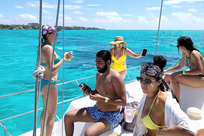Isla Mujeres Catamaran Tour with Snorkeling at MUSA, Buffet Lunch & Open Bar - MUSA makes this more than a standard boat party