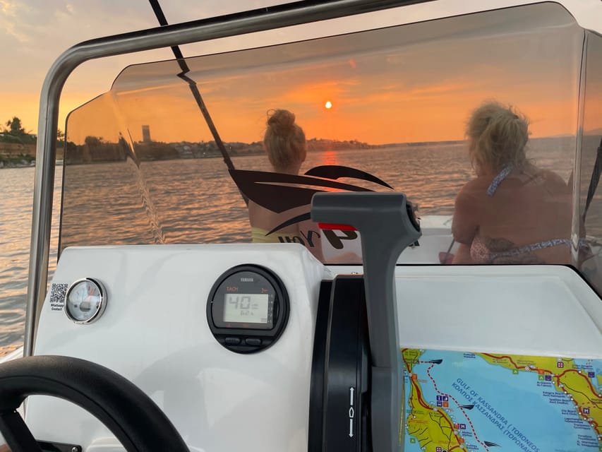 Kassandra: Private Sunset Cruise with Drinks & Swimming - Setting out from Nea Fokea Port