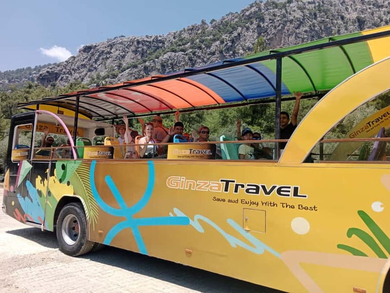 Kemer: Party Bus to Goynuk Canyon with Entrance Ticket - Choosing between the boat, zipline, and body rafting