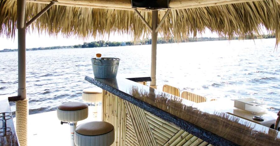 Key West: Private Tiki Bar Party Boat & Mini Sandbar - Finding slip number 8 at Garrison Bight