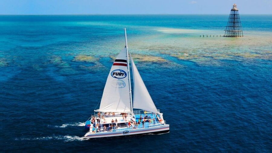 Key West: Reef Snorkeling with Drinks and Sunset Option - Sailing out from Opal Key Marina