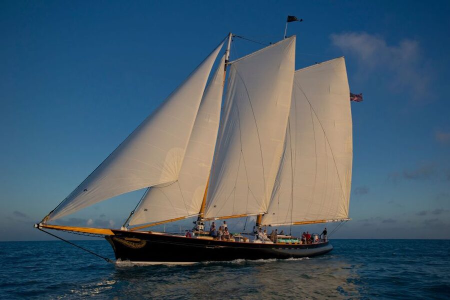 Key West: Schooner Full Moon Night Sail with Drinks - Full moon views and Key West lights