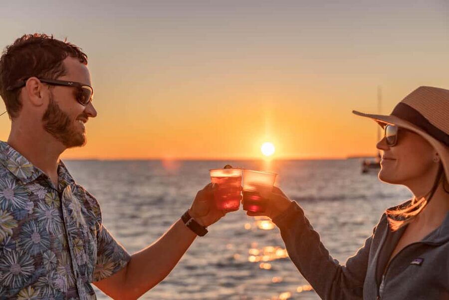 Key West Signature Sunset Cruise with Open Bar, Food & Music - The sunset itself, beautiful but dependent on the sky