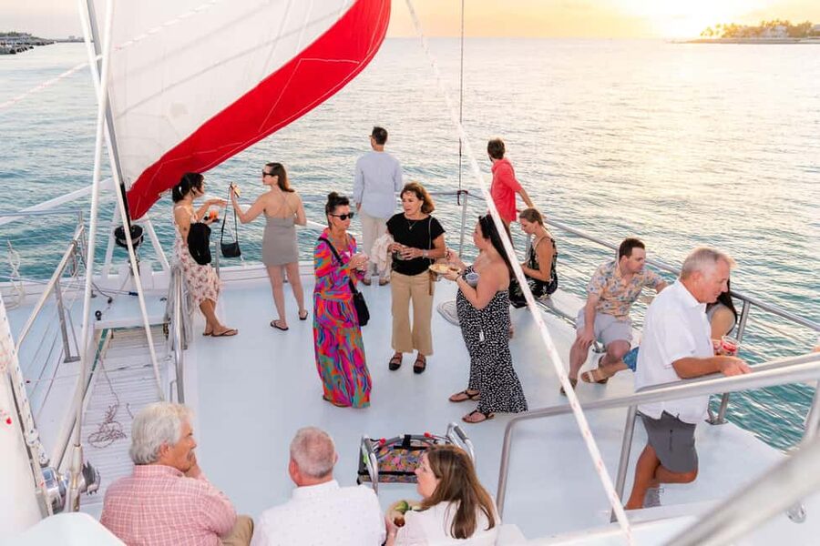 Key West Signature Sunset Cruise with Open Bar, Food & Music - Crew, service, and the tone onboard