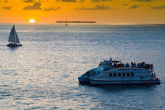 Key West Sunset Cruise: Dinner, Live Music & Drinks Included - The sunset view from the upper deck
