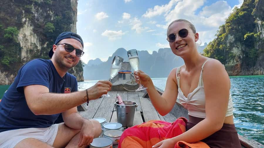 Khao Lak: Cheow Lan Lake Romantic Sunset Cruise with Drinks - The long road from Khao Lak to the lake