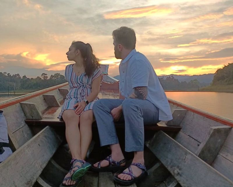 Khao Lak: Cheow Lan Lake Romantic Sunset Cruise with Drinks - Kayaking and raft houses for a slower pause