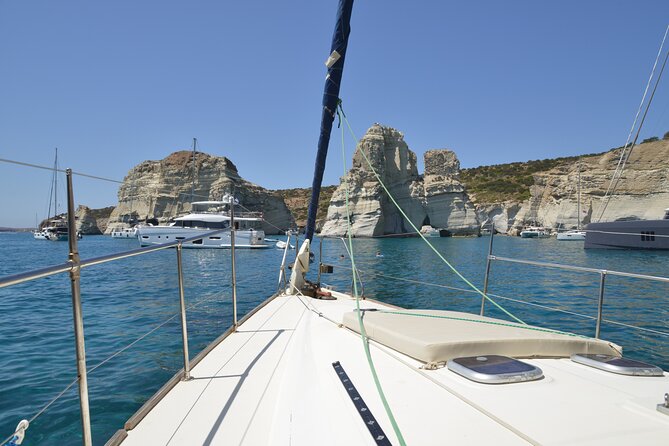 Kleftiko Poliegos and Round Trip Of Milos Island Lunch & Open bar - Poliegos changes the color of the day