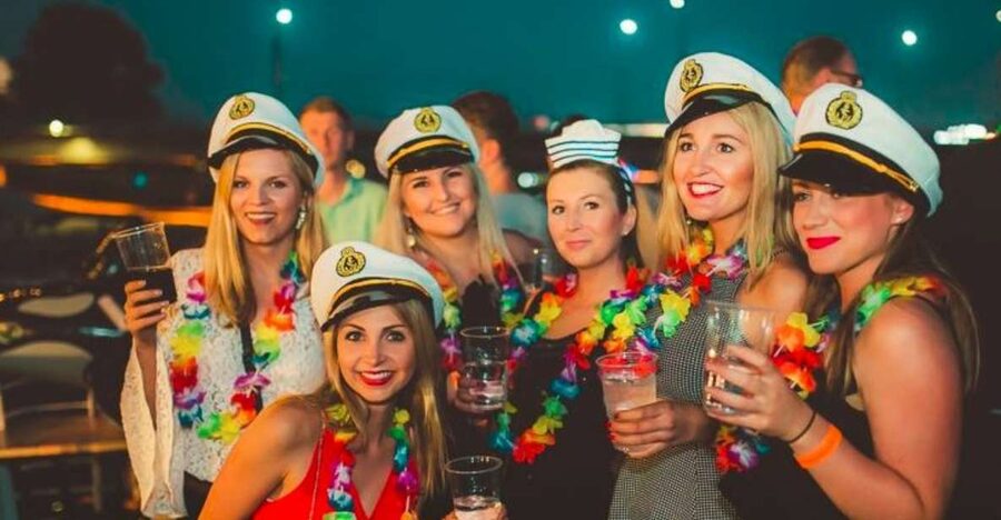 Krakow: Boat Party with Unlimited Drinks - A party boat with a Krakow view
