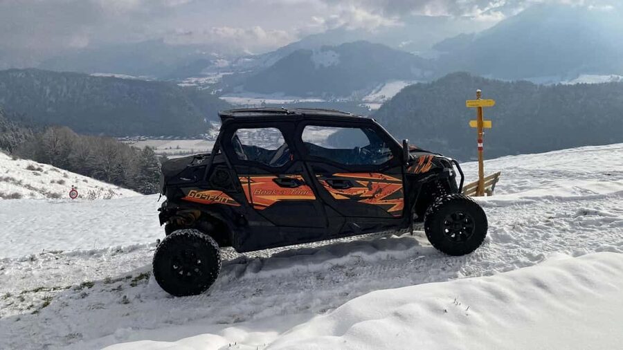 Kufstein: Buggy Alpine Tour with Guide, Drinks & Drone Videos - First viewpoints: short stops with a big payoff