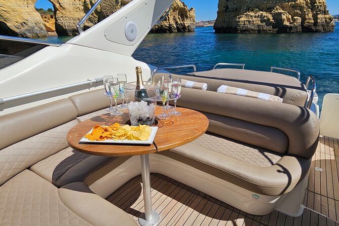 Lagos Private Boat Trip with Drinks, Snacks, Paddleboards Kayak - Leaving Lagos Marina along Avenida dos Descobrimentos