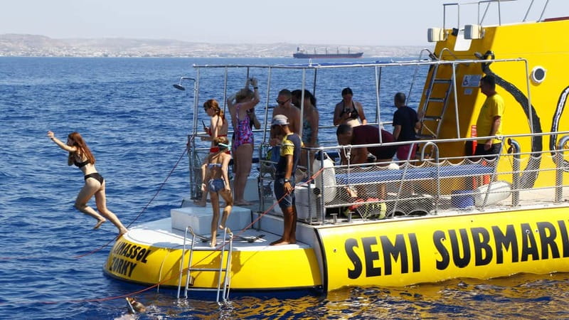 Larnaca: Yellow Submarine Swim Cruise with Unlimited Drinks - At a glance