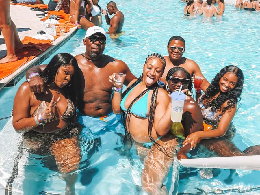 Las Vegas: Famous Pool Party Tour with Party Bus & Drinks - The strict dress and security rules