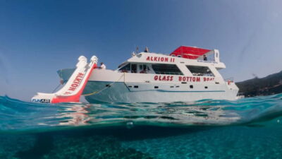 Latchi: Blue Lagoon Glass Bottom Boat Cruise with Drinks