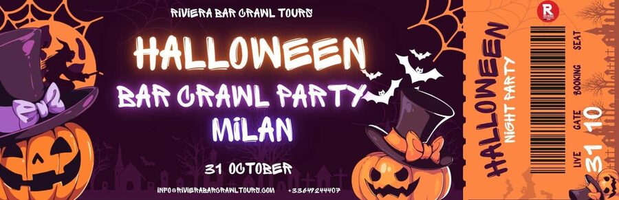 Legendary Halloween Pub Crawl Party in Milan 2025 - The first three bars and the free shots