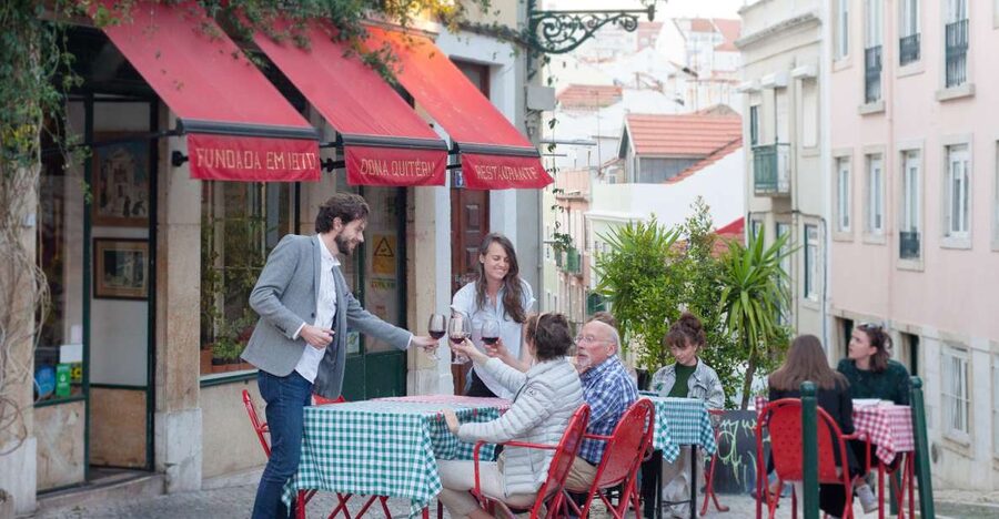 Lisbon: Evening Local Food Crawl with Drink Pairings - The route near Parliament and its Lisbon hills