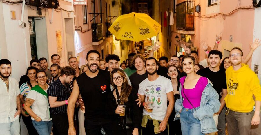 Lisbon Premium Pubcrawl: 1h Open Bar, Shots, VIP Club Entry - Pink Street adds a more polished photo stop