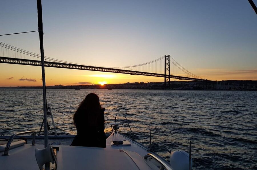 Lisbon: Sunset Cruise With Drinks on Spacious Yacht - Small group comfort, with one practical caveat