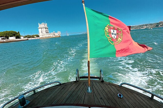 Lisbon – Vinho Verde Wine Premium Boat Experience - Leaving Doca de Santo Amaro beneath the suspension bridge
