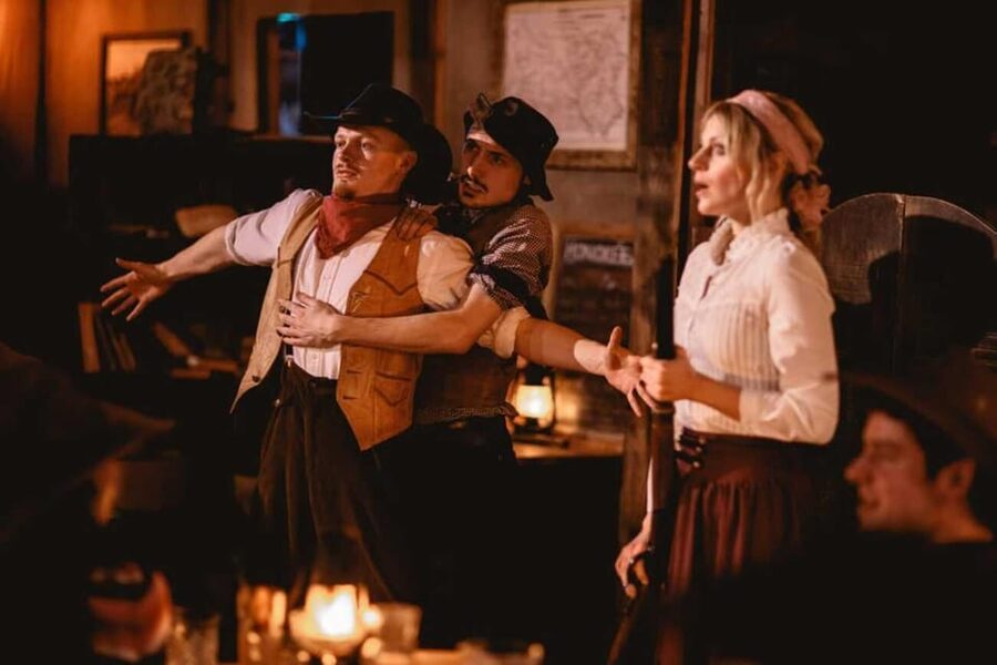 Liverpool: Wild West Saloon Immersive Cocktail Experience - Getting fitted for the Wild West