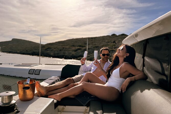 Luxury Catamaran Cruise, Dia Island –Open Bar & Lunch -Top Rated! - A seafood lunch prepared on the catamaran