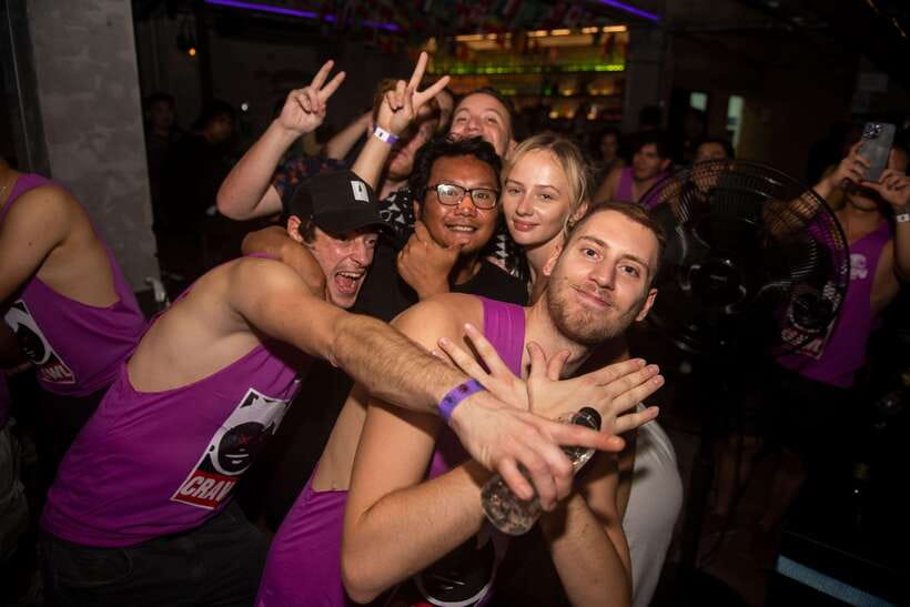 Mad Monkey Bangkok Pub Crawl - Rere on Khao San Road at 11:15 PM