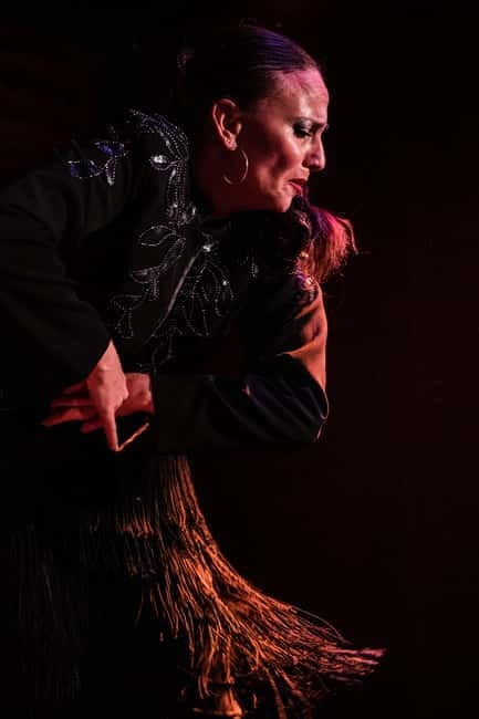 Madrid: Authentic Flamenco at Flamenco de Leones with drink - A close-up flamenco show beside Puerta de Alcalá