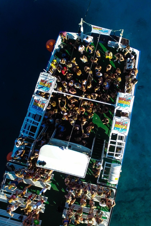 Malia: Booze Cruise Boat Party with Live Dj - Lunch and the two onboard bars