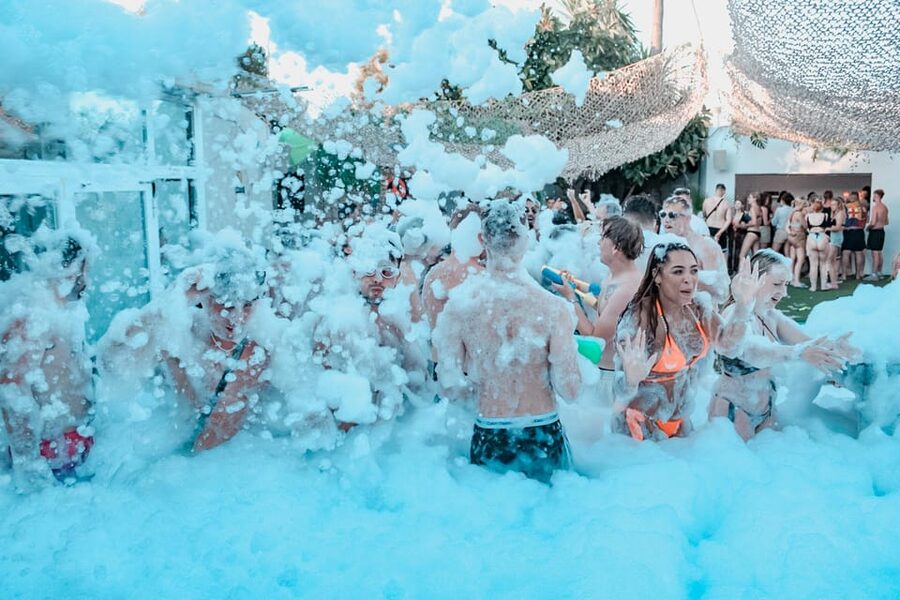 Mallorca: Project X Pool & Foam Party with Drinks & Snacks - Getting to the secret venue by bus