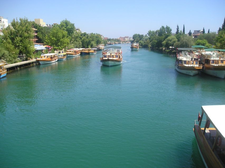 Manavgat Cruise & Grand Bazaar w/Lunch and Unlimited Drinks - The river mouth is scenic, but the swim is brief