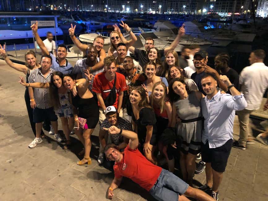 Marseille Pub Crawl: Explore by Night Meet, Mingle & Party - A 30-minute look around Marseille’s Old Port