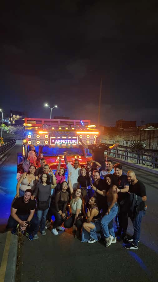 Medellin: Party Bus with DJ & Street Food Tastings - Empanadas, arepas, and your first Colombian flavors