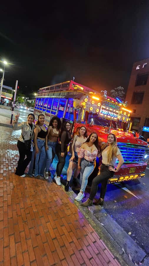 Medellin: Party Bus with DJ & Street Food Tastings - Starting in El Poblado at Punto de Encuentro